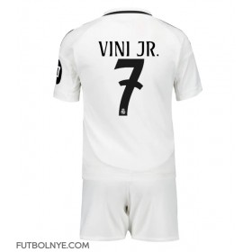 Camiseta Real Madrid Vinicius Junior #7 Primera Equipación para niños 2024-25 manga corta (+ pantalones cortos)